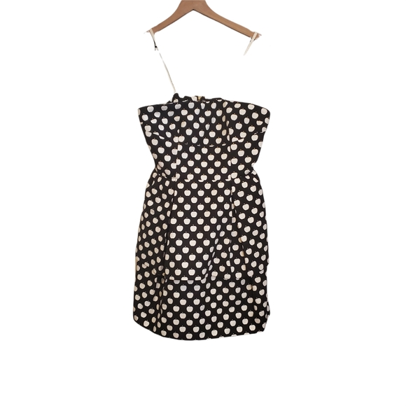 Kate Spade Apple Strapless Peplum Tiered Dress - Picture 10 of 13
